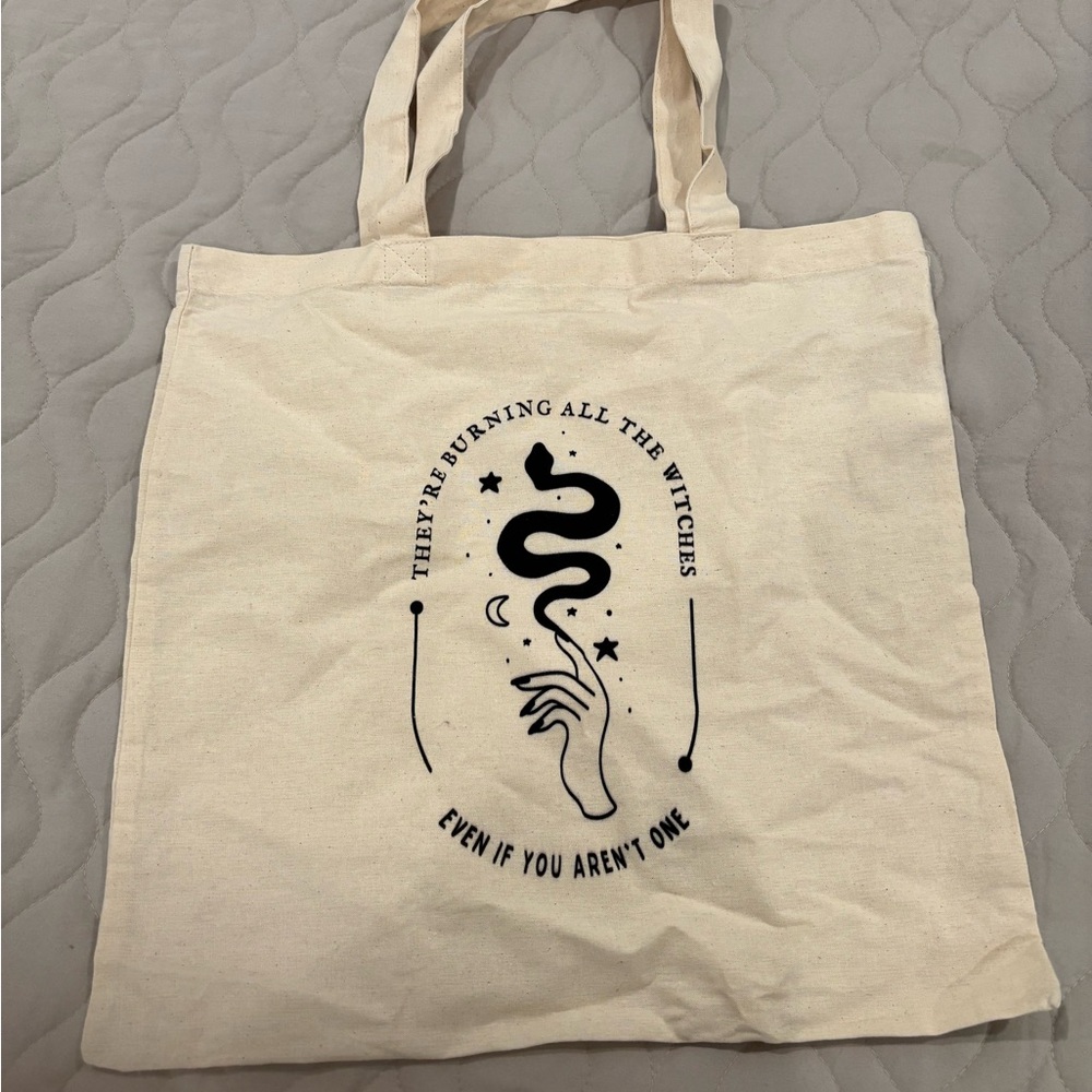 Taylor Swift Reputation Beige Tote Bag